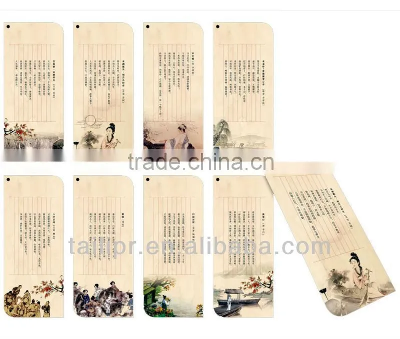 Hot sale Chinese style bookmark *BM20130322-9