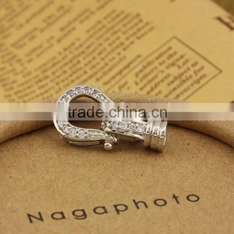 CZ6519 Wholesale mirco cz pave charm clasps