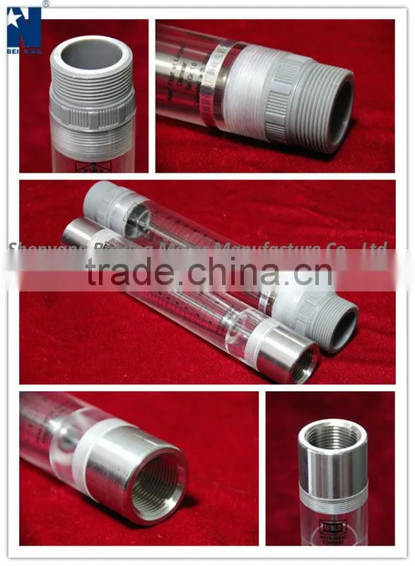 Beixing Meter Manufacturer LZG plastic tube flow meter rotameter
