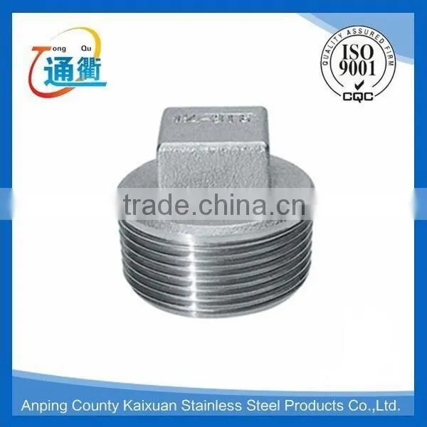 casting male stainless steel 304 3/4 npt plug