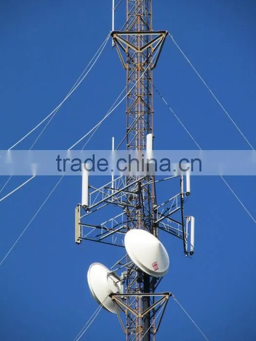 Telecommunication antenna guyed mast steel tower with lowest price
