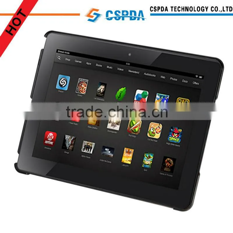 Unique design blue leather case with stand for new kindle fire HD 7 2nd generation