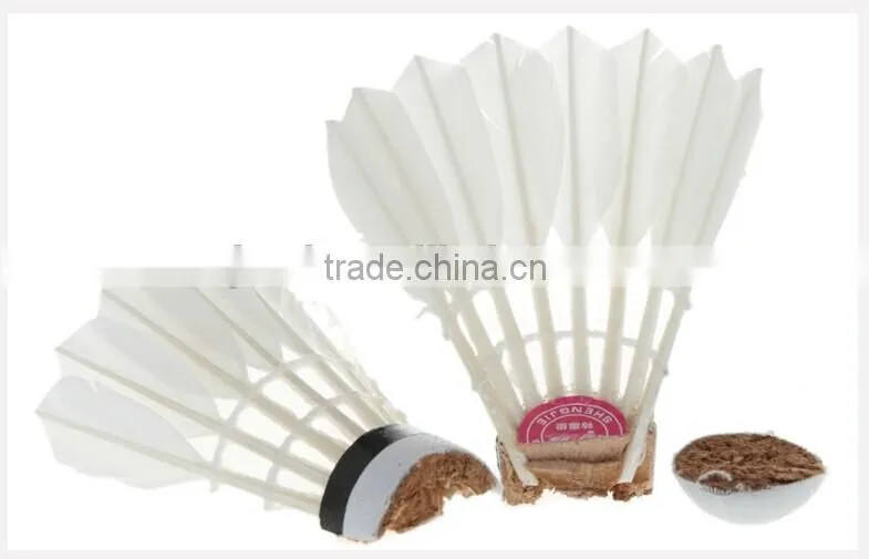 Special Cheap Badminton Shuttlecock Teal Feather Ball For Club Using