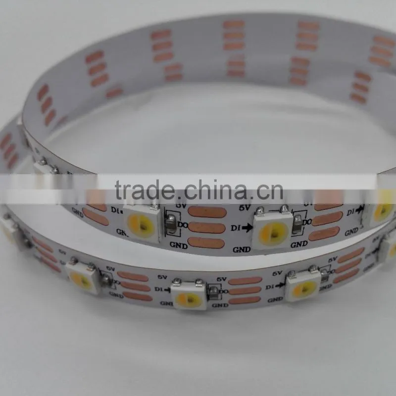 Addressable white led strip SK6812/ ws2812, 10 Pixels/m Digital Pixel LED Strip Light DMX512
