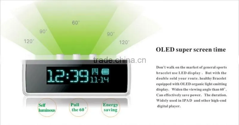 bluetooth bracelet with OLED screen, bluetooth smart bracelet with vibration sms, bracelet bluetooth for running