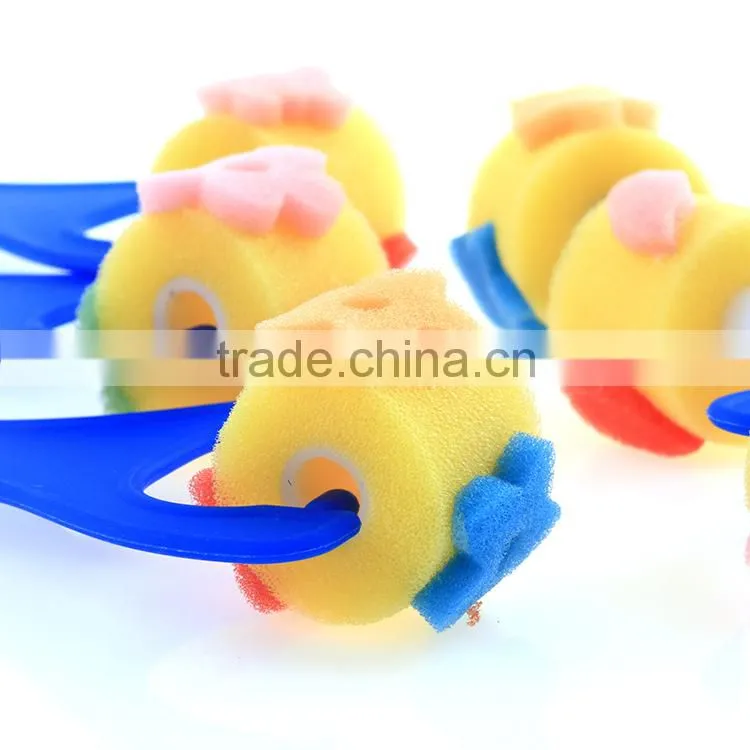 6 Shapes Plastic Handle Foam Sponge Soft Paint Rollers