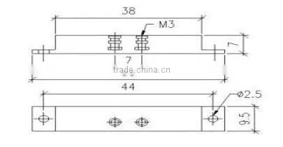 ABS magnetic contact sensor surface mounted door contact PY-C40