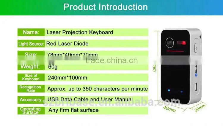 Wholesales NEW cheap wireless bluetooth virtual laser projection keyboard mouse