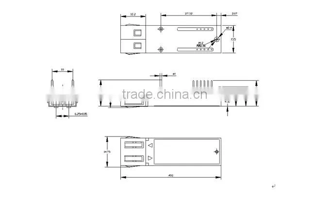 wide data rate range(0~10M) 2X5 SFF TTL MM Transceiver new products on china market
