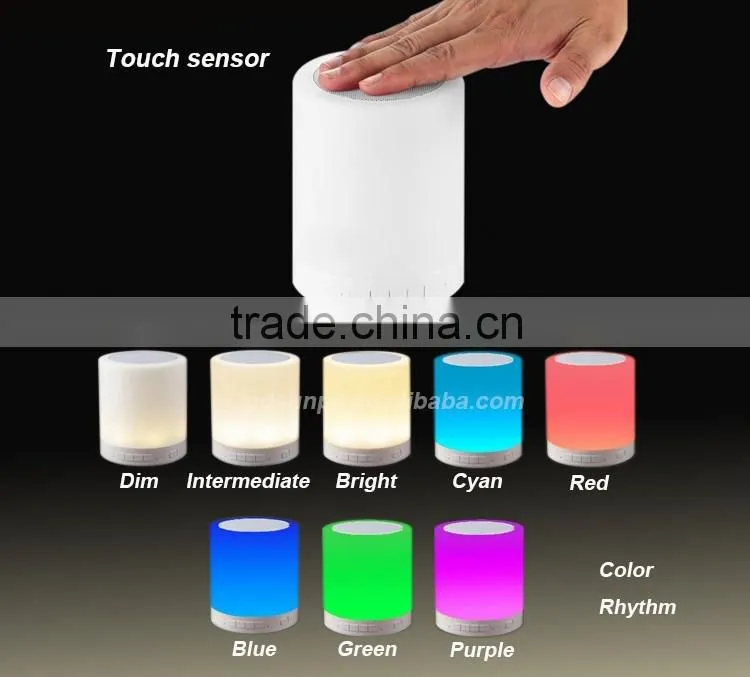 Rechargeable Battery Music Mini Wireless Bluetooth Speaker with led light
