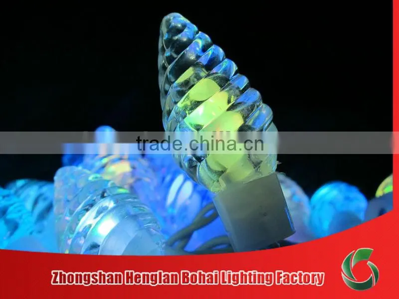 Whorl modelling led transparent lights