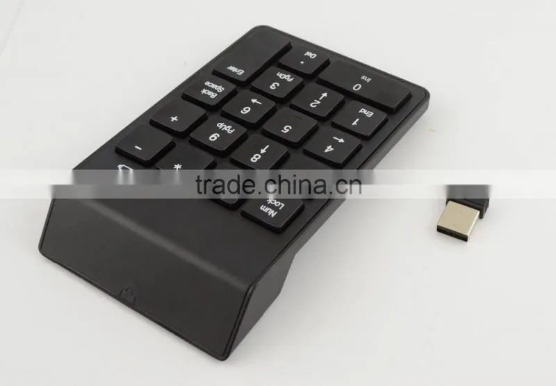 wifeless 2.4 GHZ numeric keypad small digital keyboard