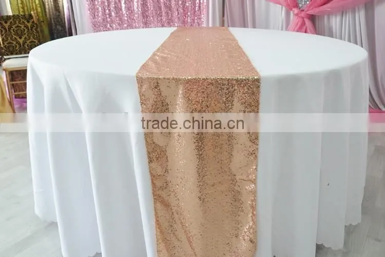 Fancy wedding gold sequin table runner