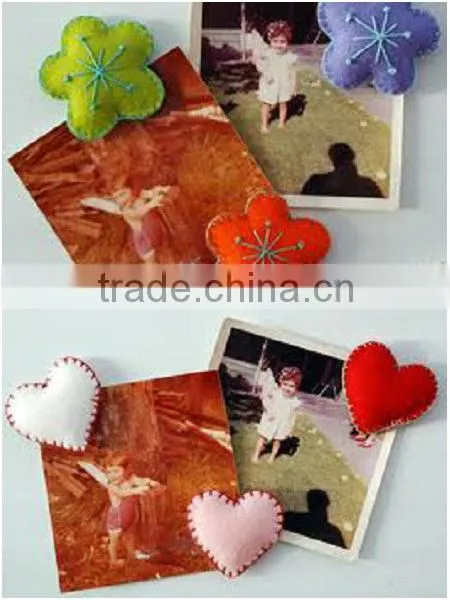 Creative Cheap Personalized Novelty Item Felt Materiel Magnet Clip Memo holder