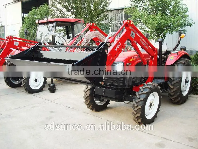 Shandong Manufacturer ! 4 in 1 bucket front loader TZ10D for Foton 824 Tractor,80 -100 hp Foton Tractors