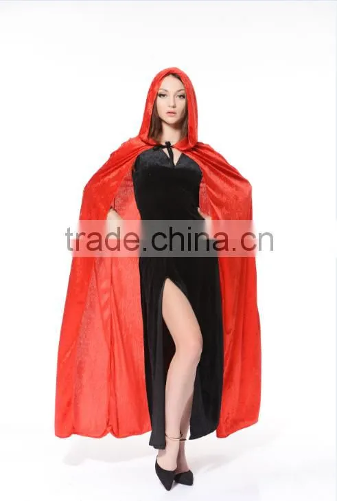 Halloween hot sale Red Mysterious women fancy dress suit party instant costume