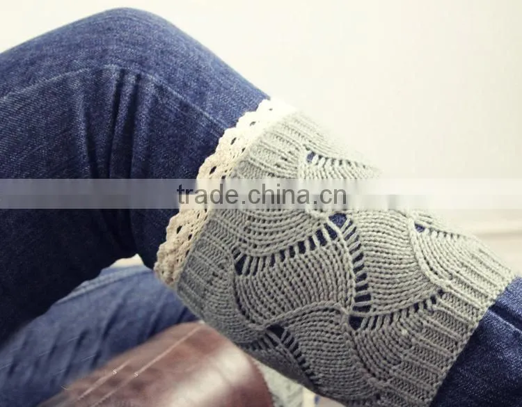 Women Girls Leg Warmers Elastic Lace Leg Warmers Hollow Design Lace Boot Socks Wholesale
