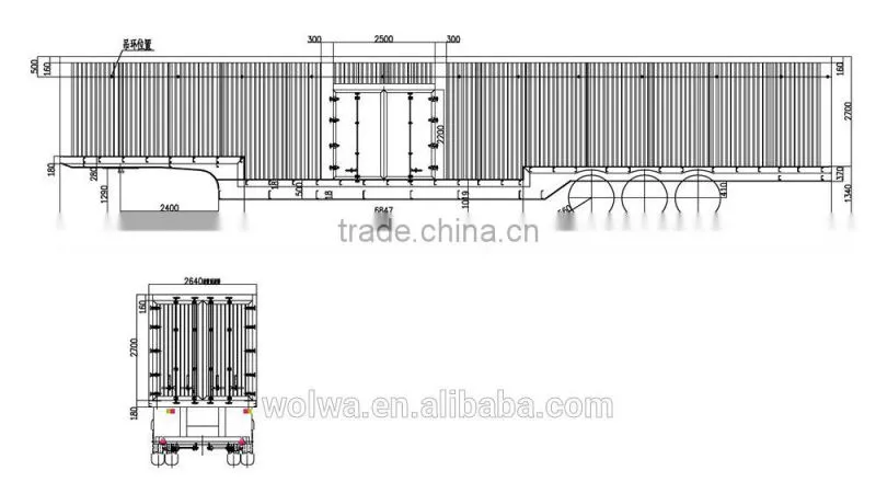 customer highly praised factory box semi trailer for sale