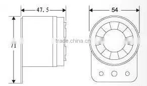 DC 12V- 24V waterproof car backing buzzer,china