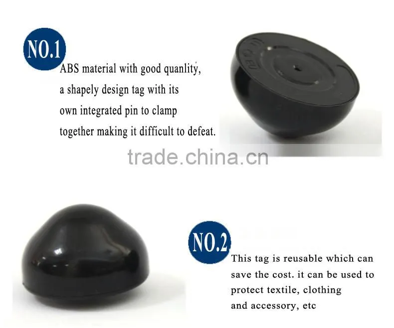 Retail security sensor tag, yurta eas tag for lingerie, plastic security eas tag