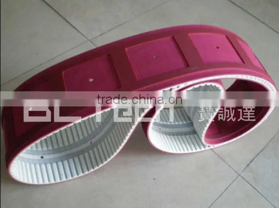 Special belt for Glass - PU Timing Belt Coatig with Rubber&Hole