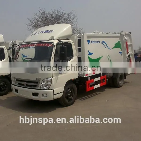 8CBM High-quality foton compactor garbage truck