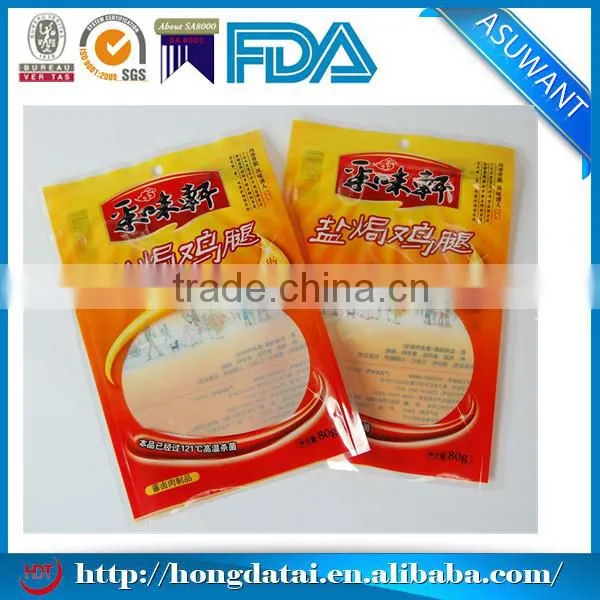 zip lock packaging three sides seal bag for earphone