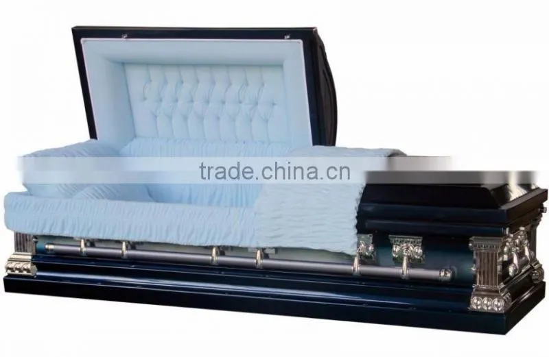 China manufacturers funeral metal caskets and coffins
