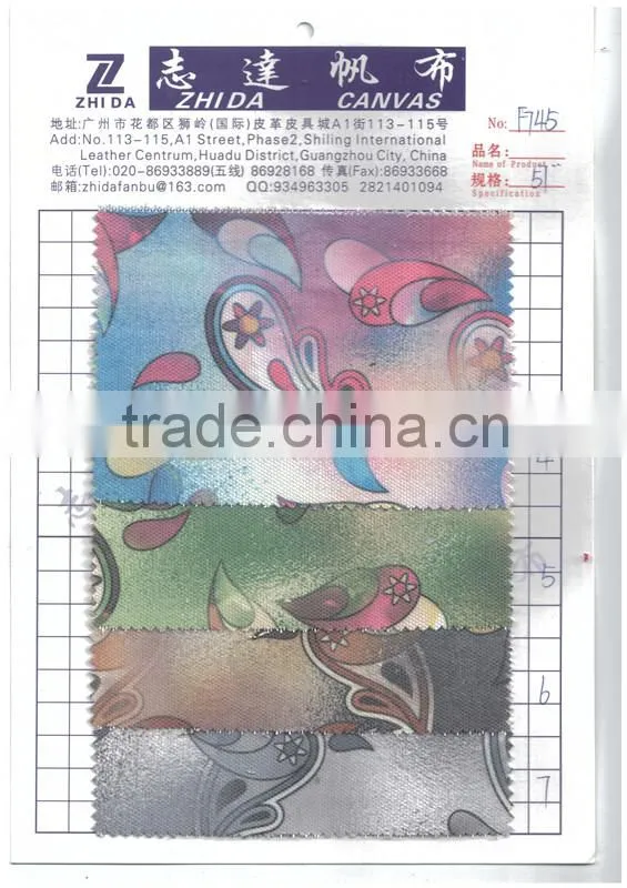 100% cotton printed fabric for Textiles new design 2016