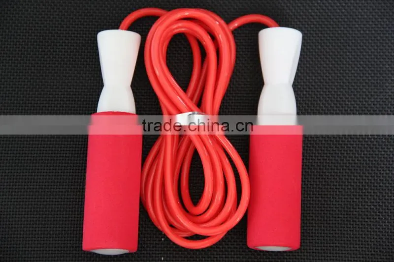 high quality jump rope with foam / high jump rope sale / bearing skipping rope