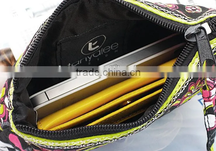 2013 canvas vinatge decorative pattern fashion wallet wholesale