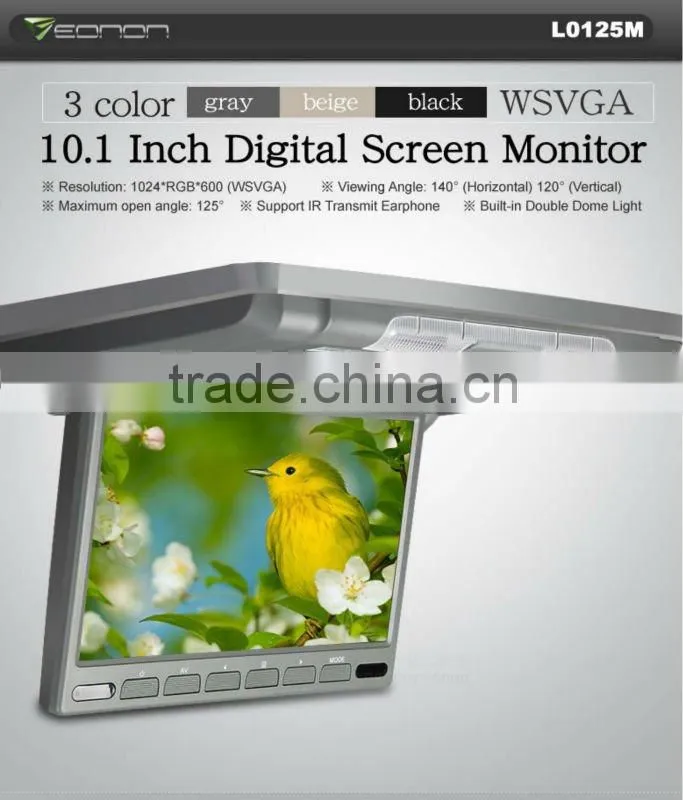 EONON L0125M 10.1" Digital Screen In-Car Flip Down Monito