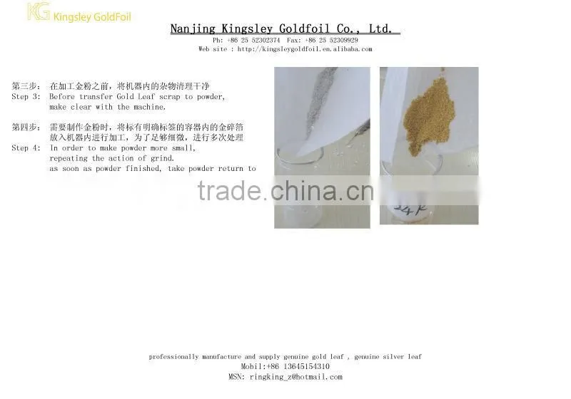 HOT!!24k Genuine Gold Powder-Nano