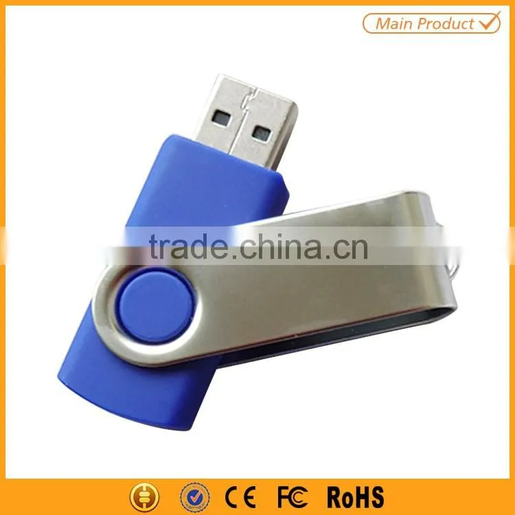 2016 hot selling swivel metal bulk 2gb usb flash drives with custom logo