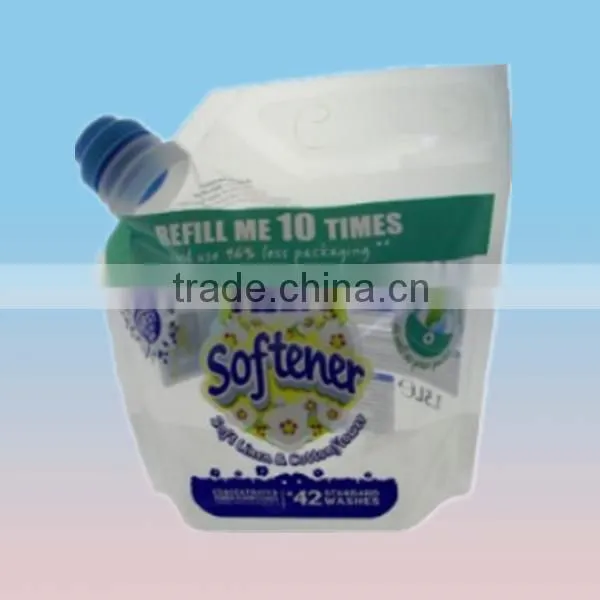 Smoothie stand up pouch with spout