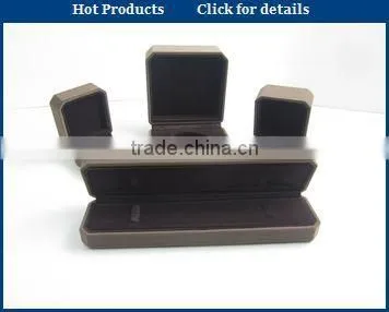 Custom Cheap blue hot selling flocking branded jewelry box