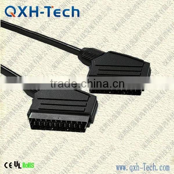 21P Scart Cable for Audio/Video Input/Output