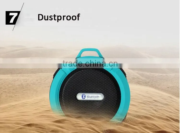 Outdoor and Mini Waterproof shower Bluetooth Speaker with Suction Cup