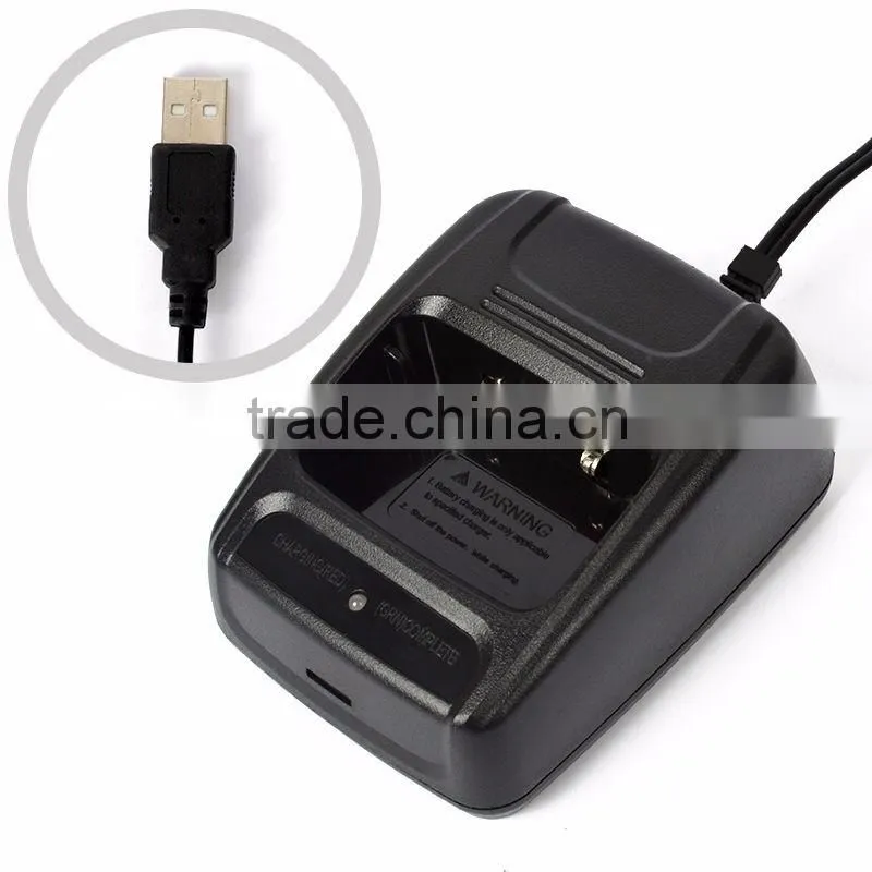 DC5V-500mA Desktop Li-ion USB Battery Charger For BaoFeng BF- 888S Walkie Talkie