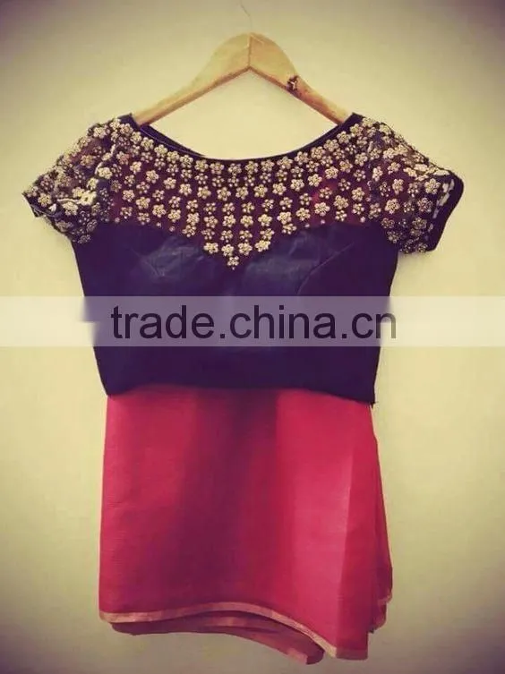 machine embroidery designs of saree blouse neck