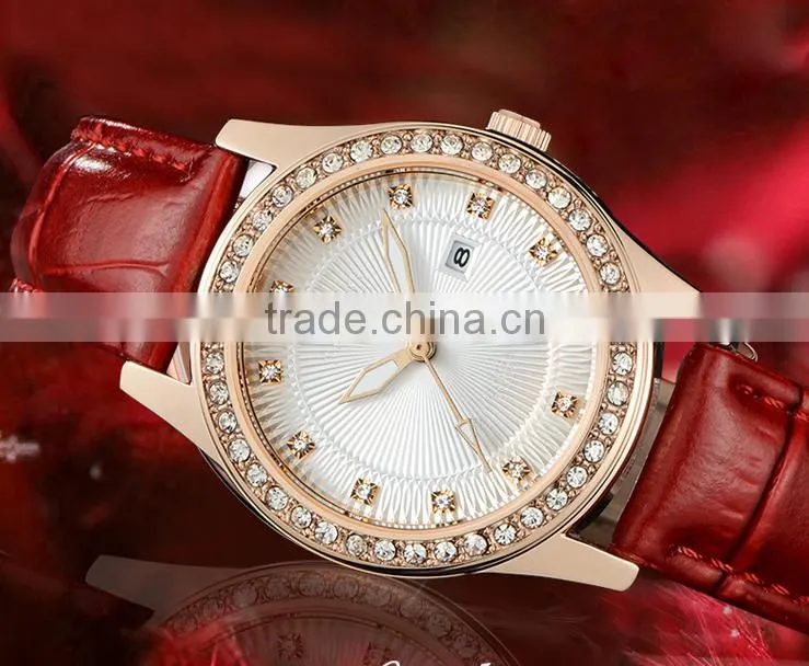wholesale New fashion Customize Own Brand vogue minimalist wristwatch genuine leather watch
