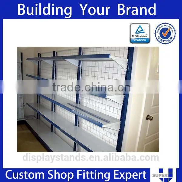 grid wall display signage gondola shelving bracket