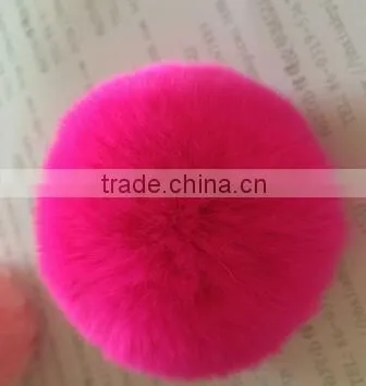 Pompon Gift Wholesale Key Ring 8cm Fur Ball Keychain
