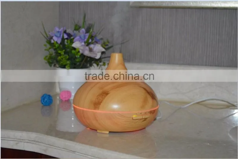 2016 Newest Model Fashion Simple Wood Grain 300 ml Aroma Diffuser Aromatherapy