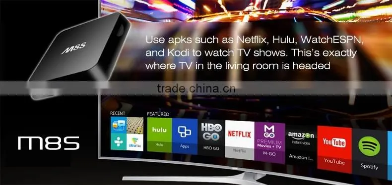Android M8S TV Box Amlogic S812 Quad Core 4K H.265 2GB/8GB