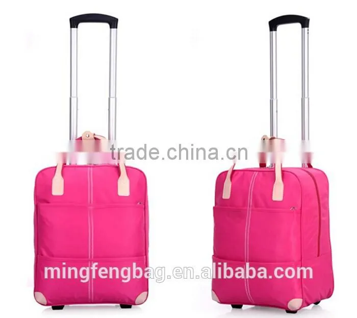 Custom Multifunction Waterproof Nylon Large Capacity Tote Travel Trolley Luggage Bag