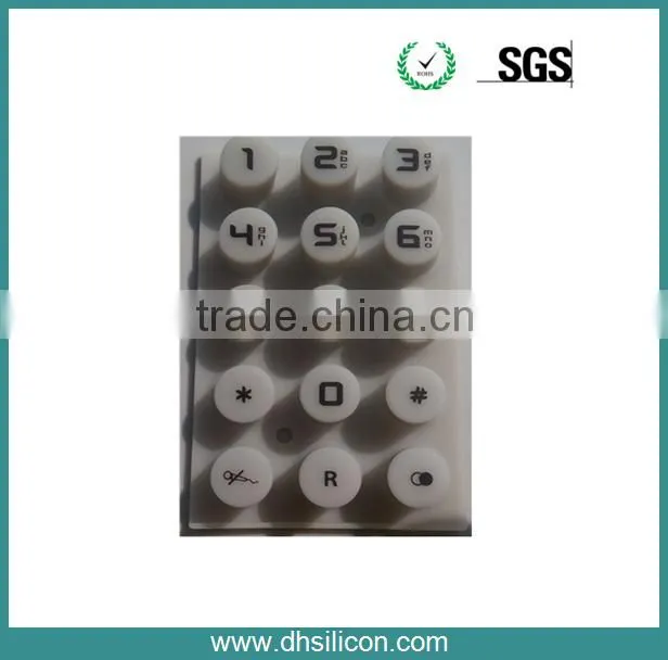 Silicon keypad for tv remote control