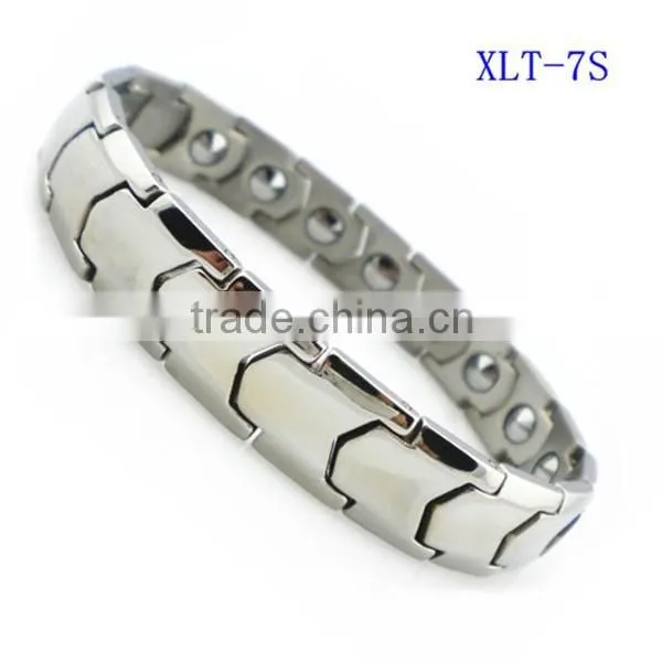 Women jewelry bracelet high quality rose gold stainless steel energy bracelet