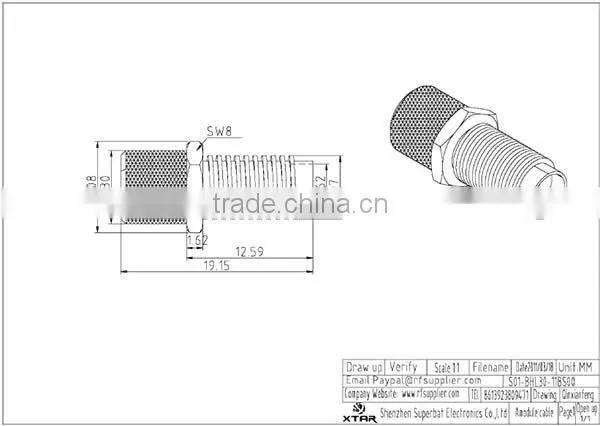 sma female connector for LMR300 cable