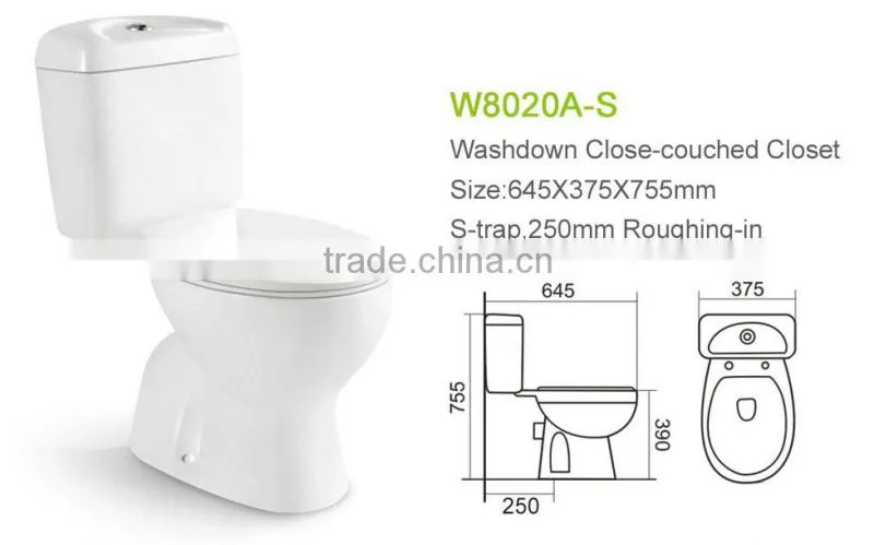 italian watersaver toilet vertical outlet